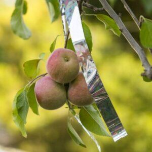 100 Shiny Silver Mylar Strips Deter Animals Birds Deer Art Crafts Supplies Kids